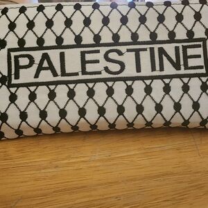 Black and White Palestine Clutch